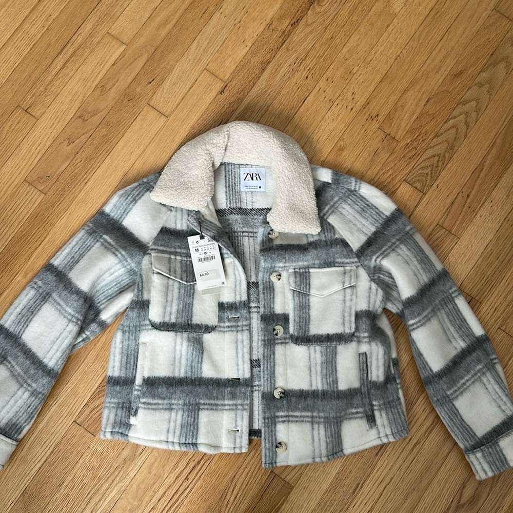 Brand New Zara Plaid Jacket